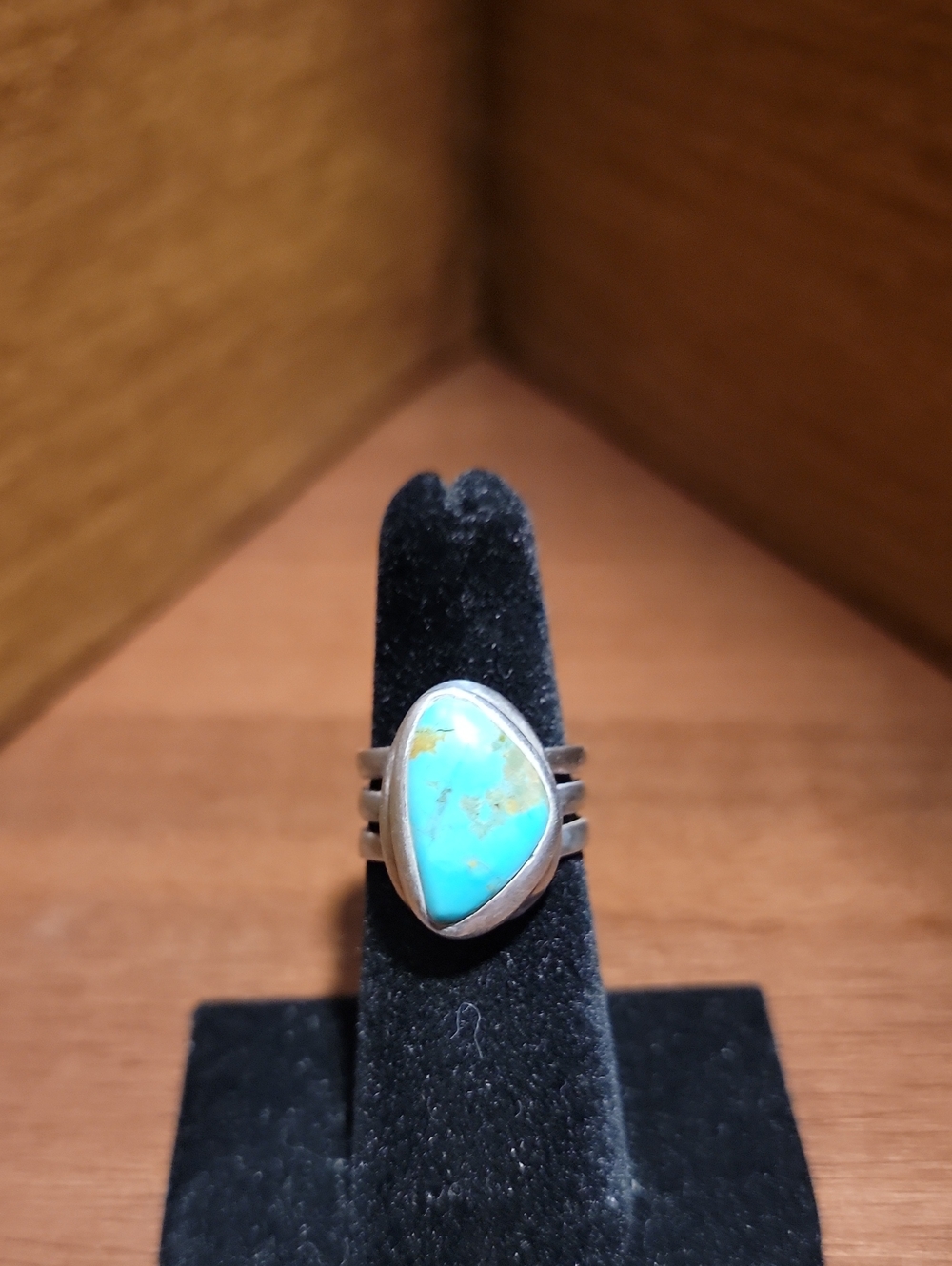 Vintage Barse sterling silver turquoise ring.